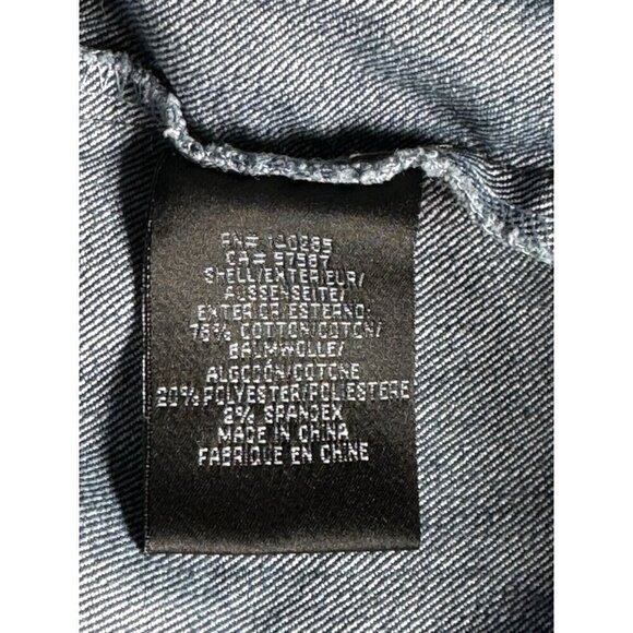 AMBIG Men's Sz XL Blue Denim Jean Jacket Button Down the Front - Picture 5 of 8